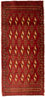 Alfombra Turkaman - 130 x 60 cm - rojo