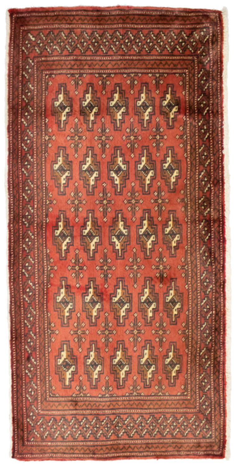 Alfombra Turkaman - 130 x 60 cm - óxido