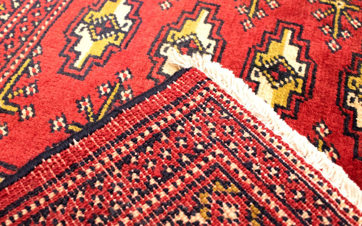 Alfombra Turkaman - 130 x 60 cm - rojo