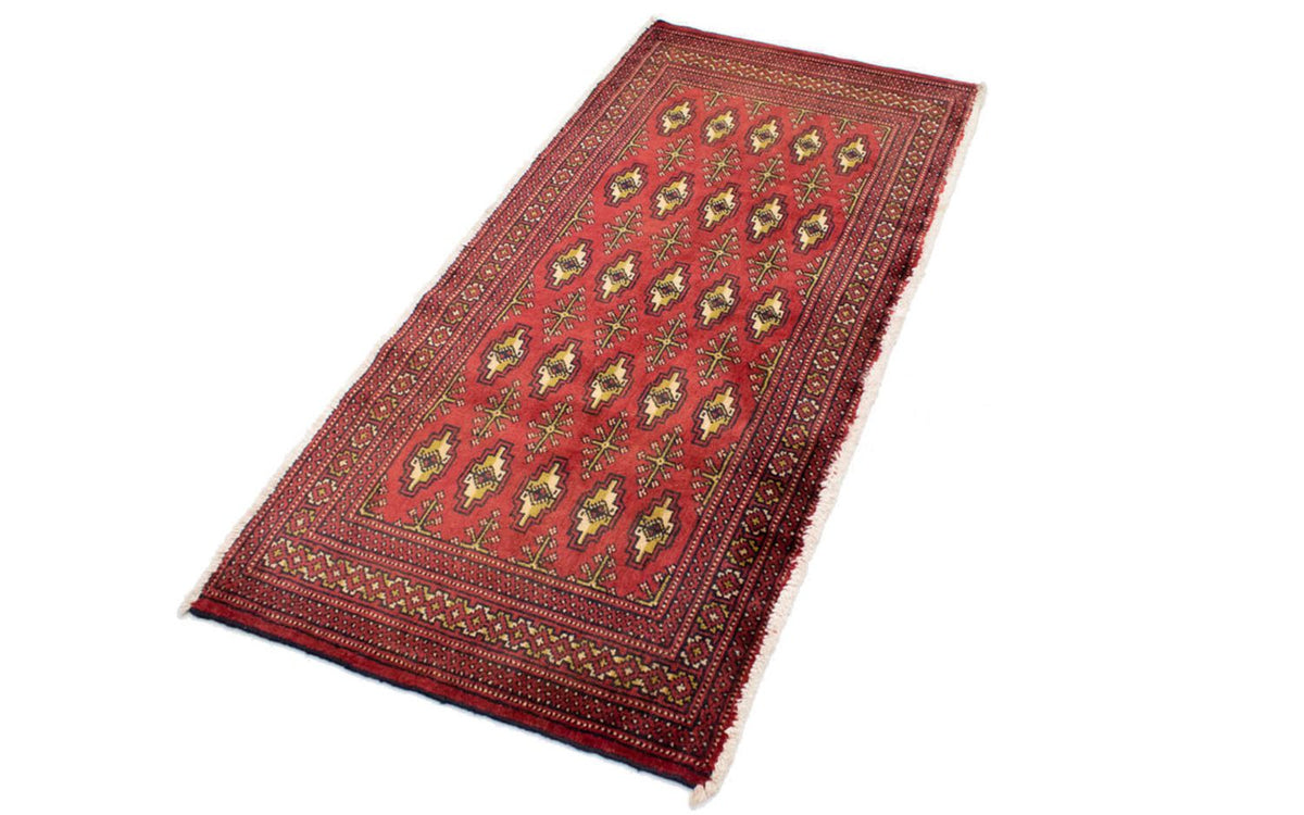 Alfombra Turkaman - 130 x 60 cm - rojo