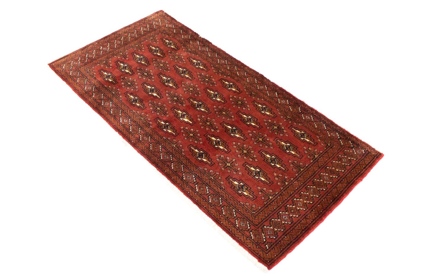 Alfombra Turkaman - 130 x 60 cm - óxido