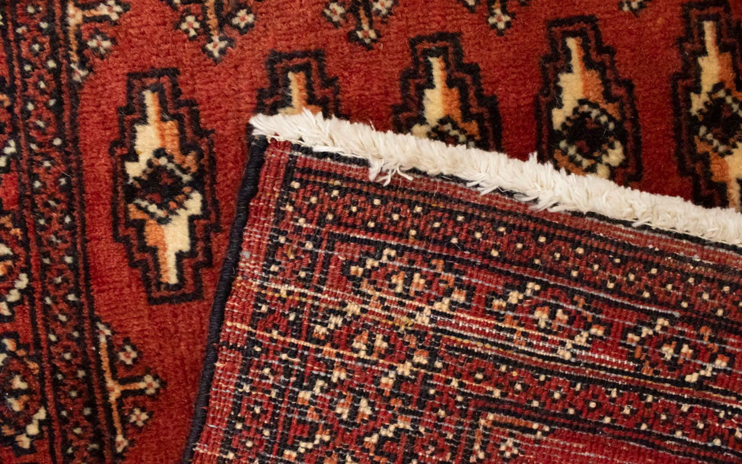 Alfombra Turkaman - 130 x 60 cm - rojo
