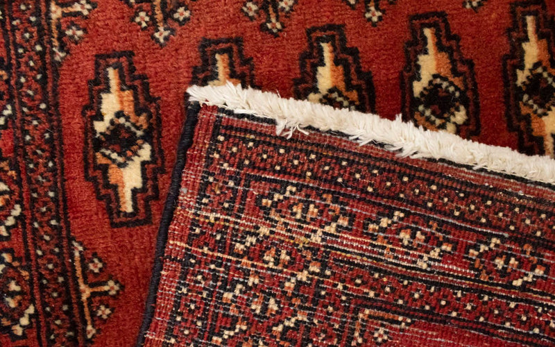Alfombra Turkaman - 130 x 60 cm - rojo