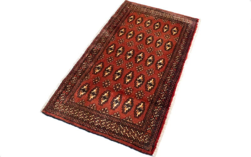 Alfombra Turkaman - 130 x 60 cm - rojo