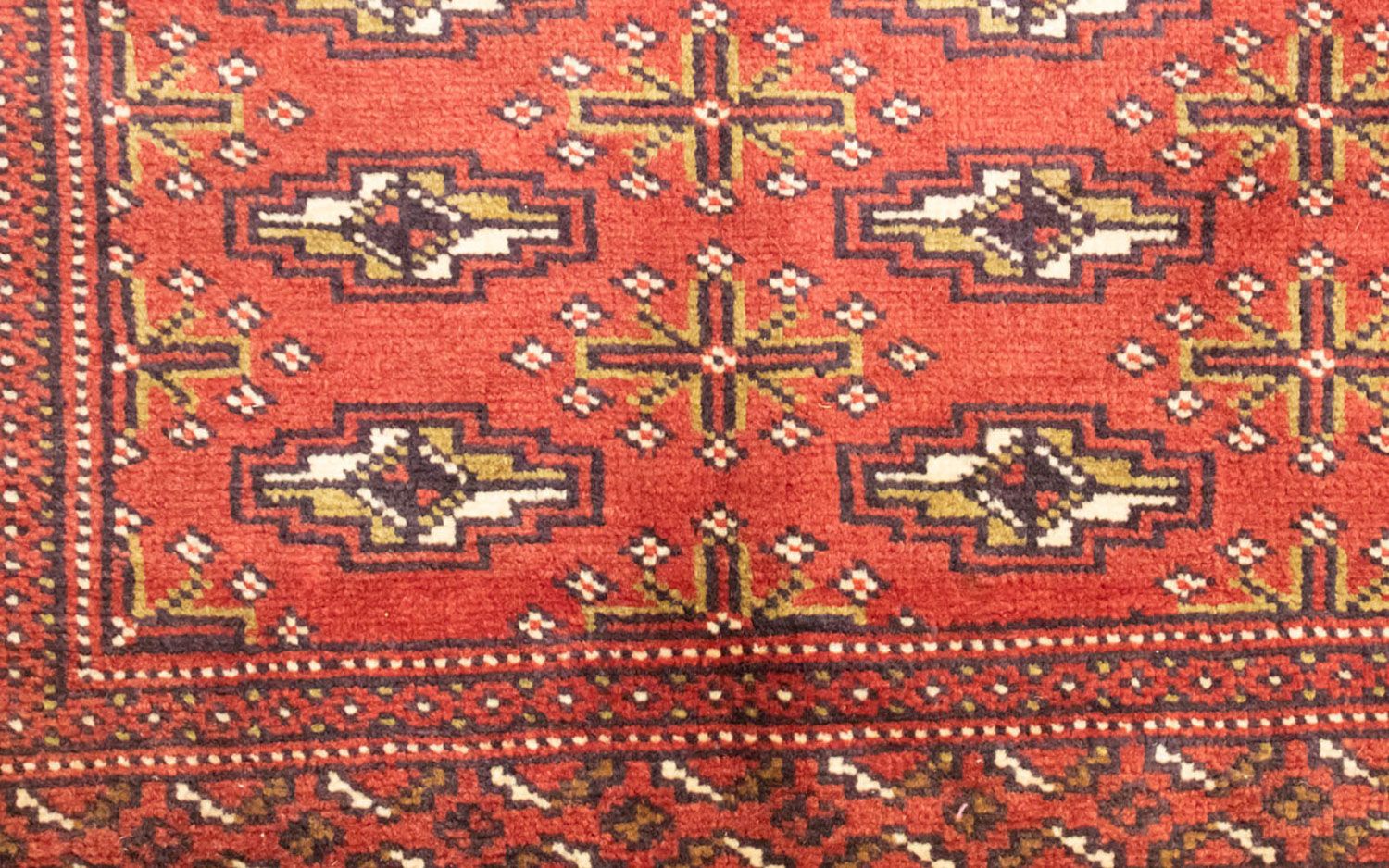 Alfombra Turkaman - 130 x 60 cm - óxido
