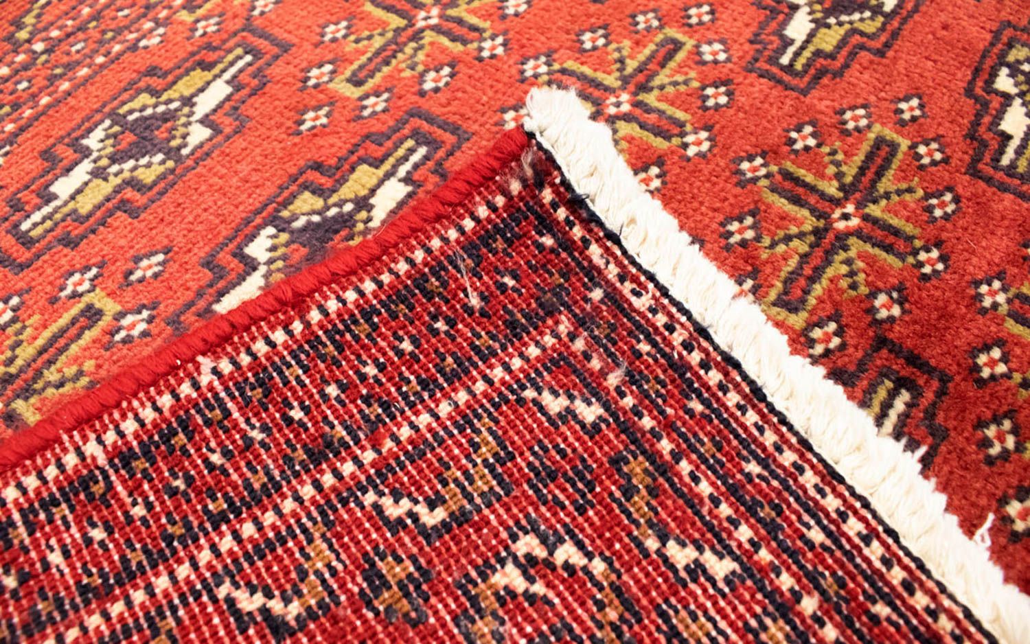 Alfombra Turkaman - 130 x 60 cm - óxido