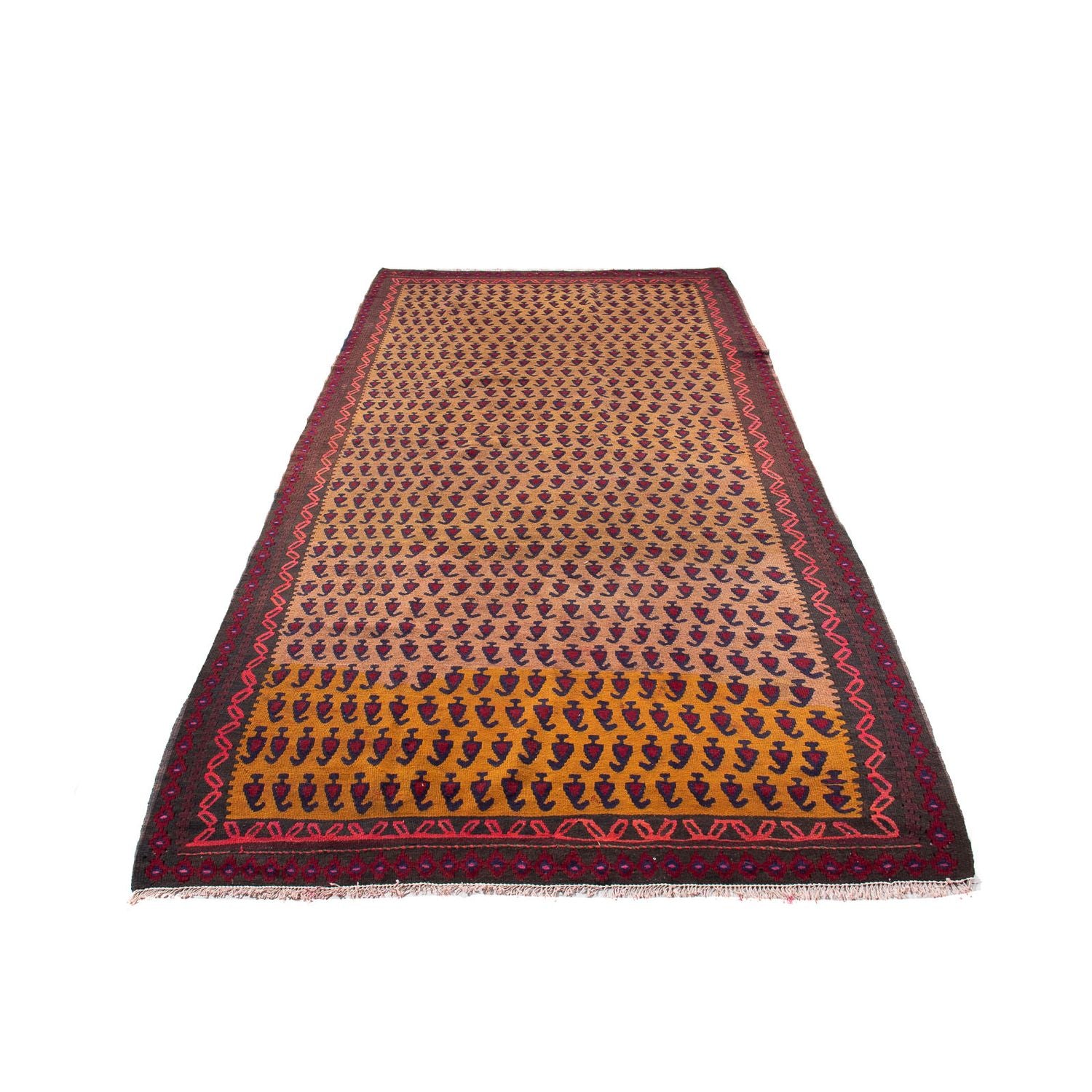 Alfombra de pasillo Alfombra Kelim - Antigua - 280 x 150 cm - multicolor