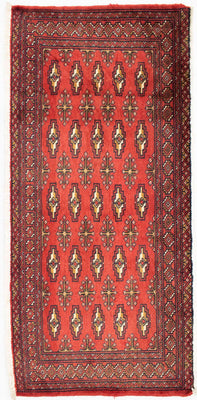 Alfombra Turkaman - 130 x 60 cm - rojo