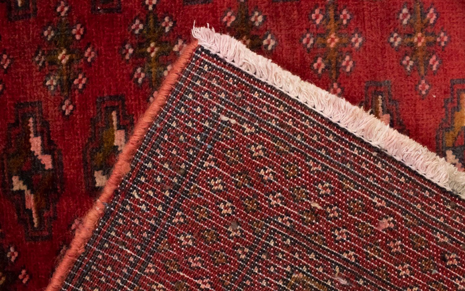 Alfombra Turkaman - 130 x 60 cm - rojo