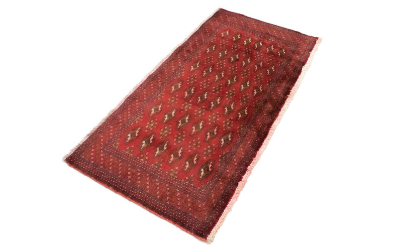 Alfombra Turkaman - 130 x 60 cm - rojo