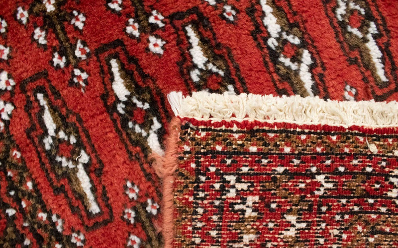 Alfombra Turkaman - 130 x 60 cm - rojo