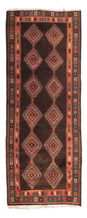 Alfombra de pasillo Alfombra Kelim - Antigua - 290 x 110 cm - multicolor