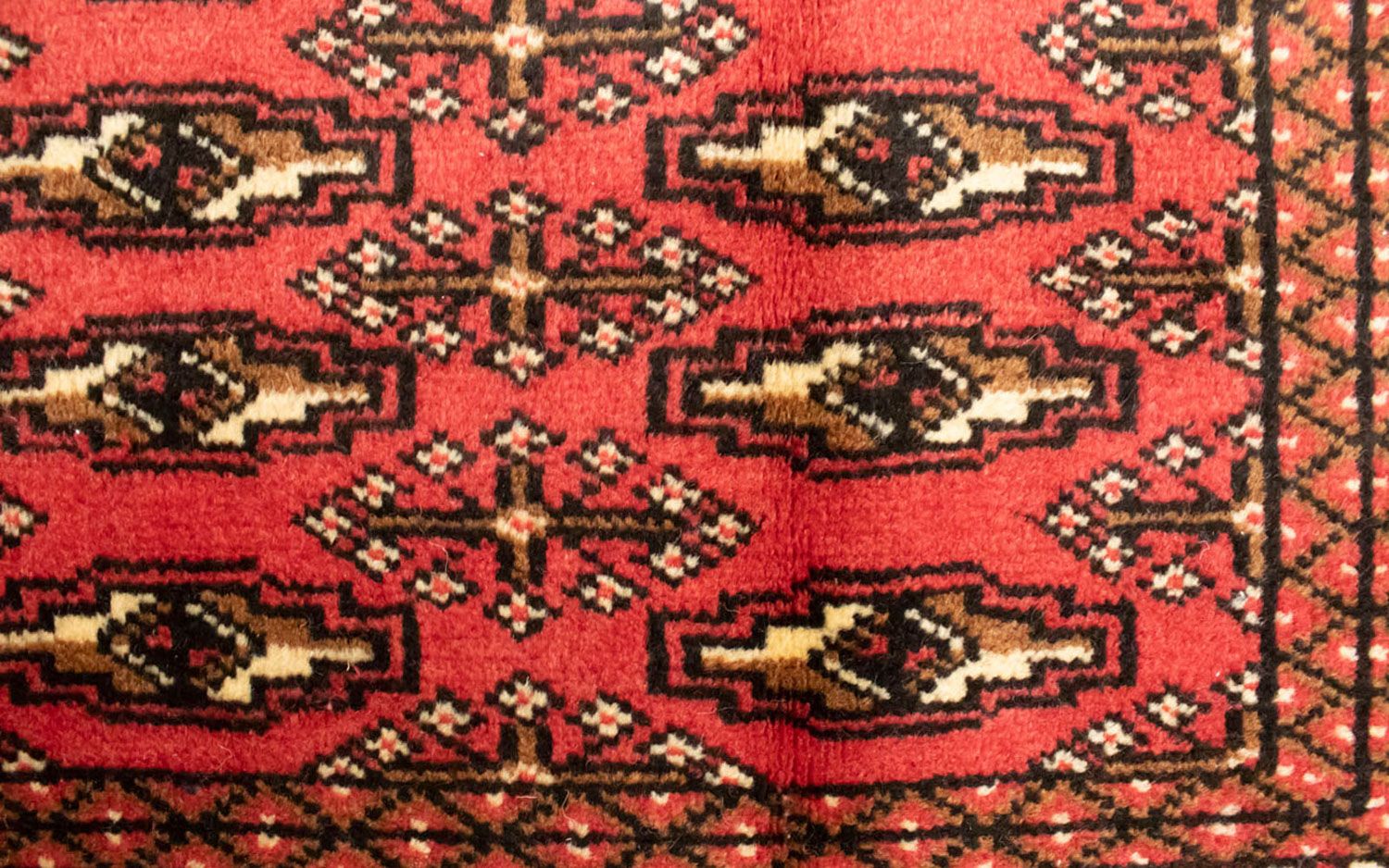 Alfombra Turkaman - 130 x 60 cm - rojo