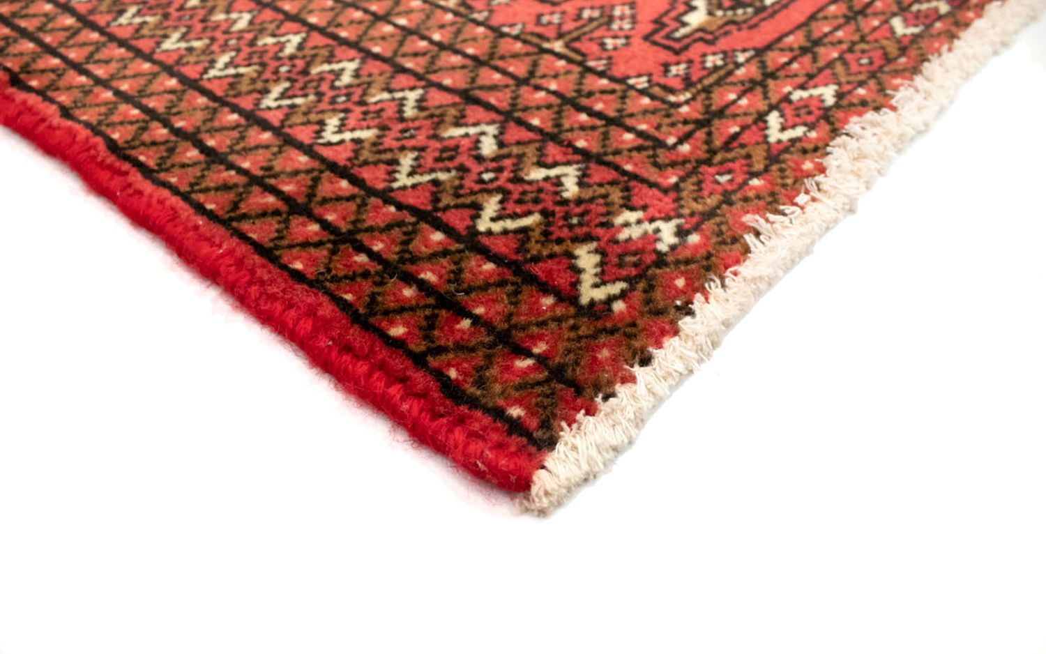 Alfombra Turkaman - 130 x 60 cm - rojo