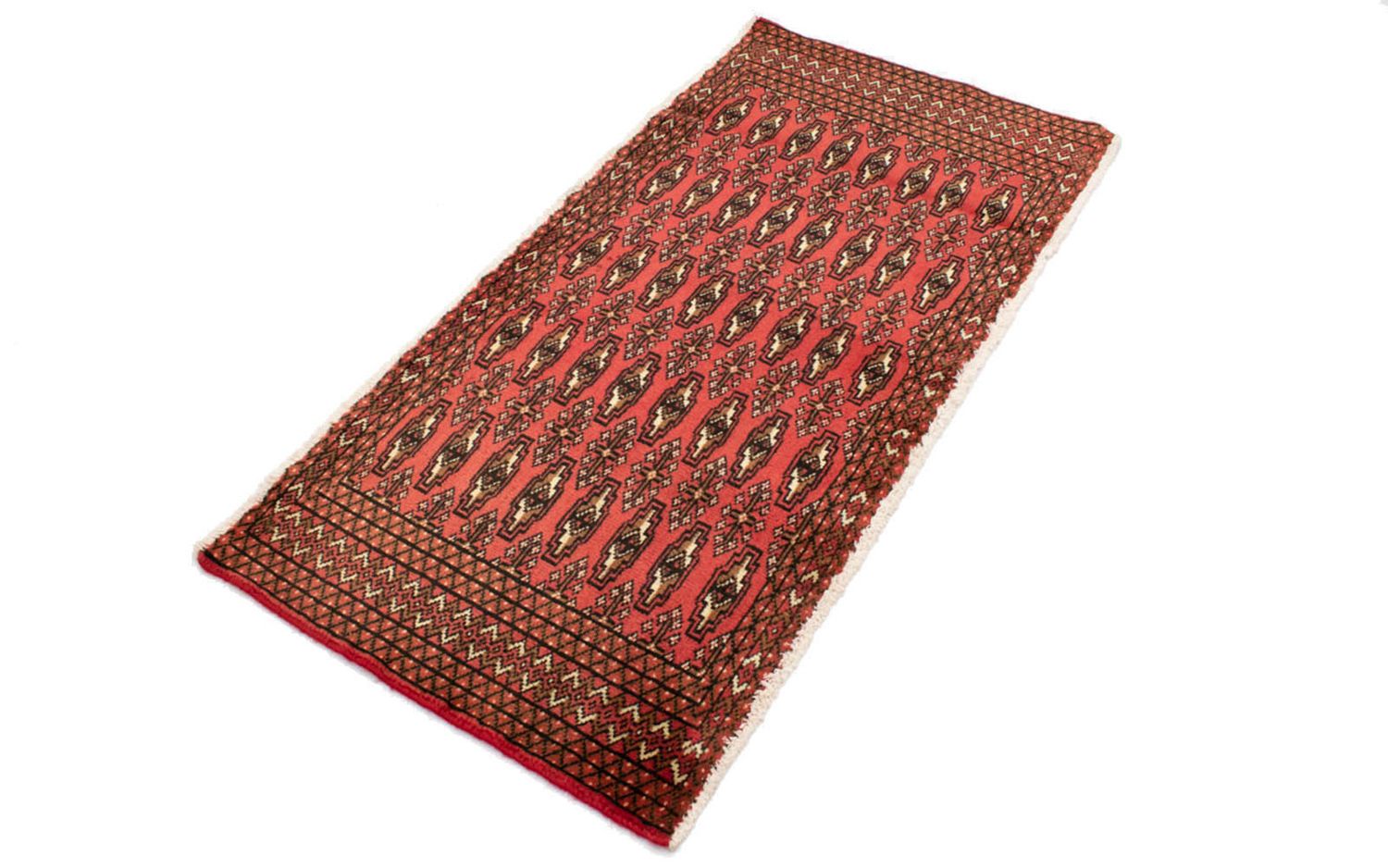 Alfombra Turkaman - 130 x 60 cm - rojo