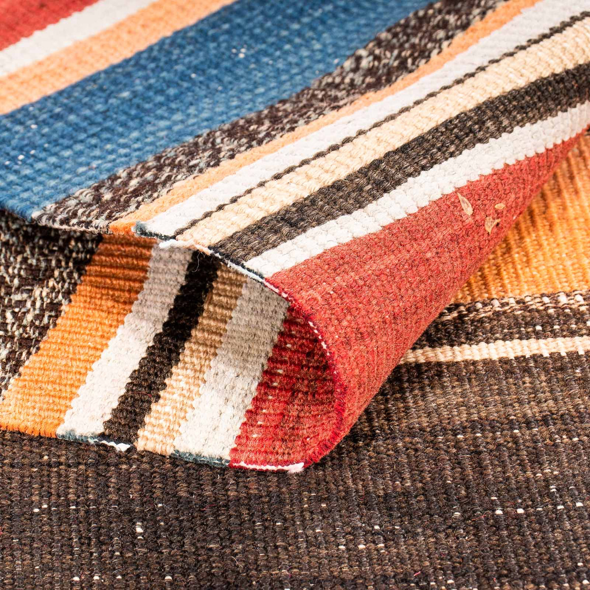 Alfombra de pasillo Alfombra Kelim - Antigua - 330 x 135 cm - multicolor