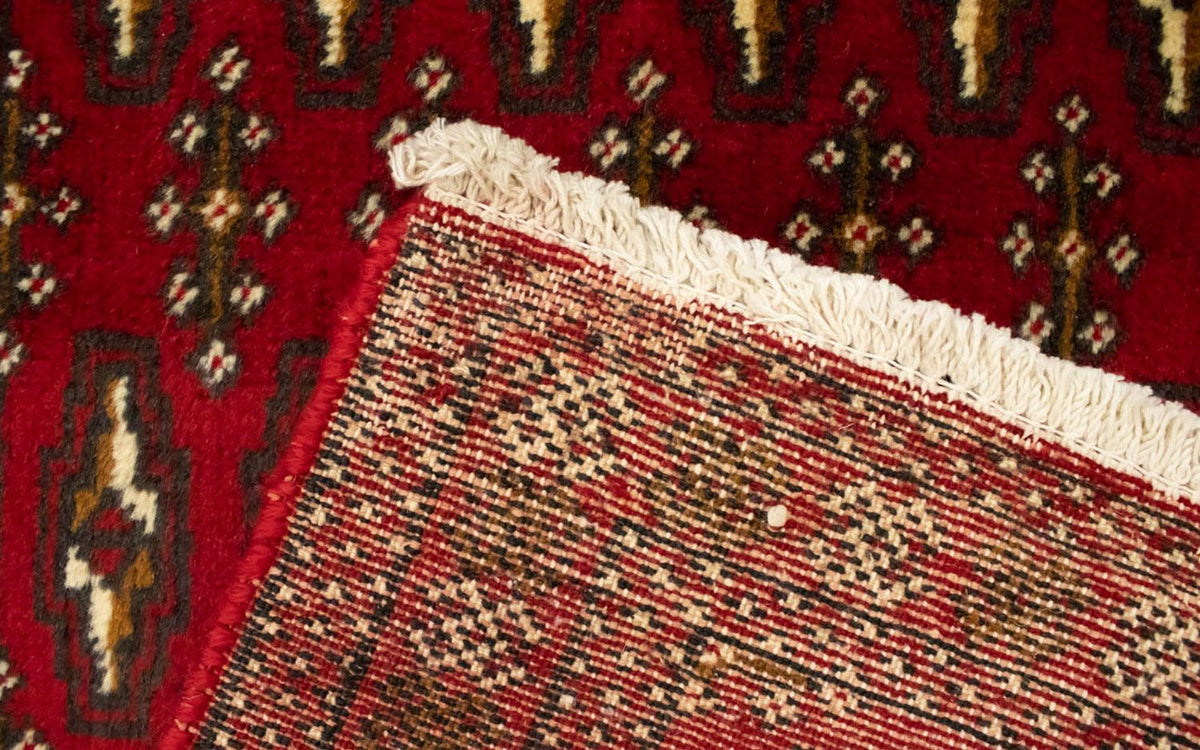 Alfombra Turkaman - 130 x 60 cm - rojo