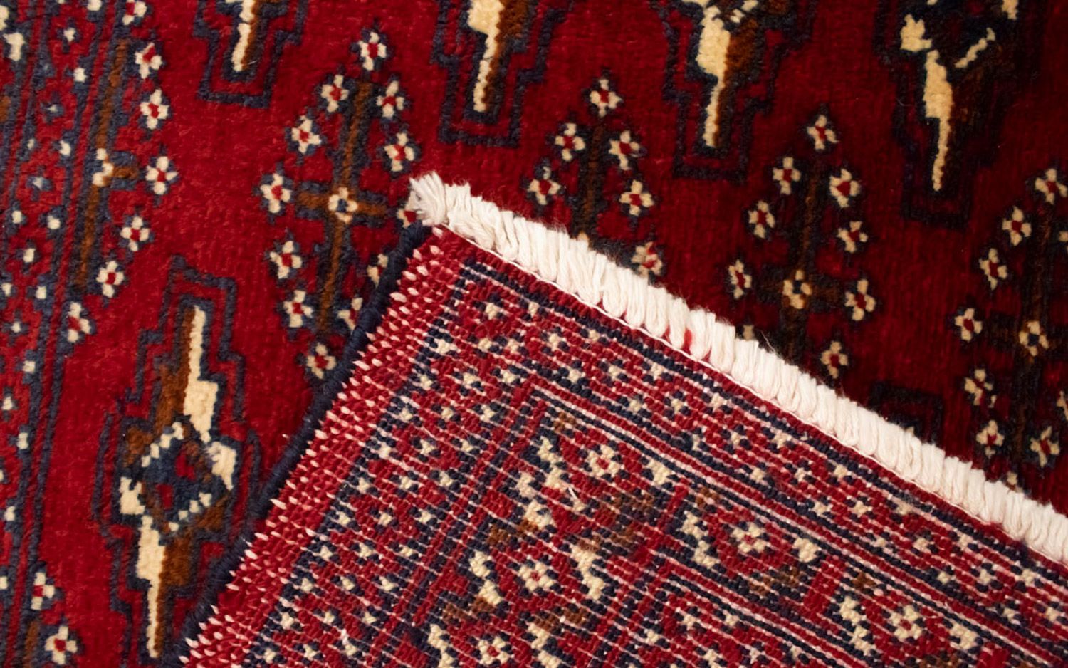Alfombra Turkaman - 130 x 60 cm - rojo