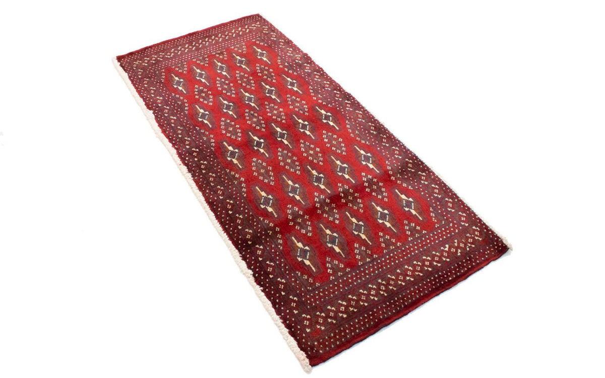 Alfombra Turkaman - 130 x 60 cm - rojo