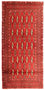 Alfombra Turkaman - 130 x 60 cm - rojo