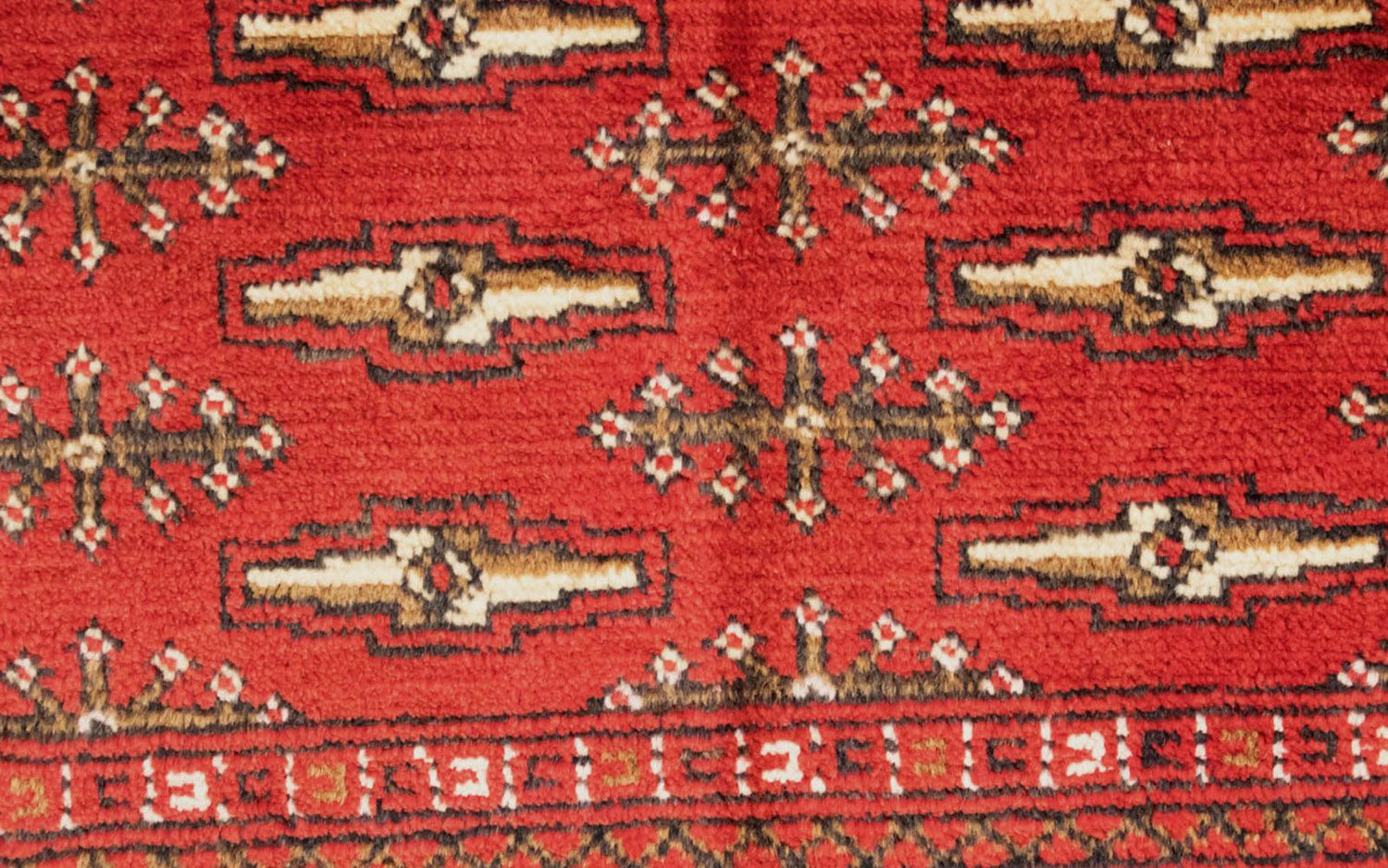 Alfombra Turkaman - 130 x 60 cm - rojo