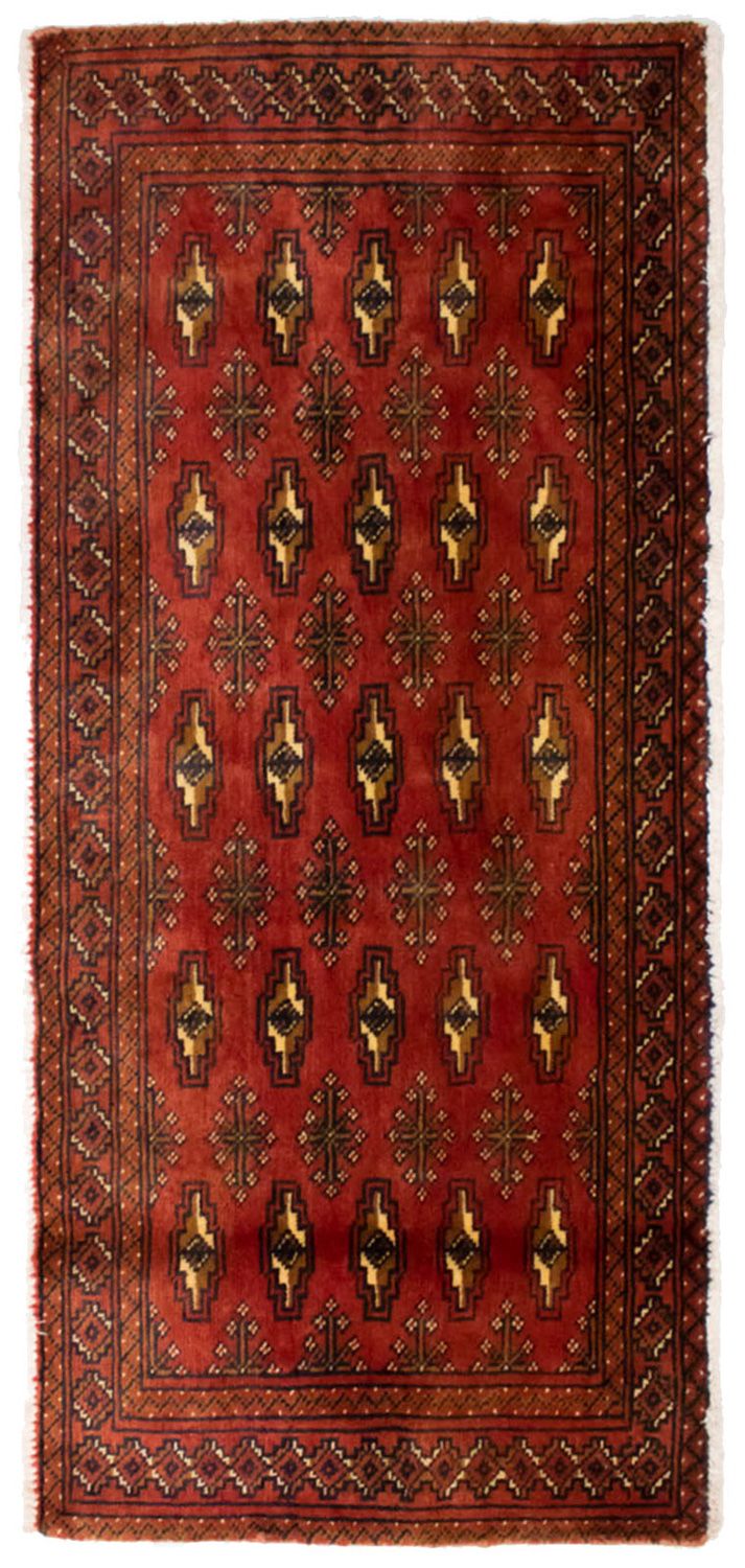 Alfombra Turkaman - 130 x 60 cm - óxido