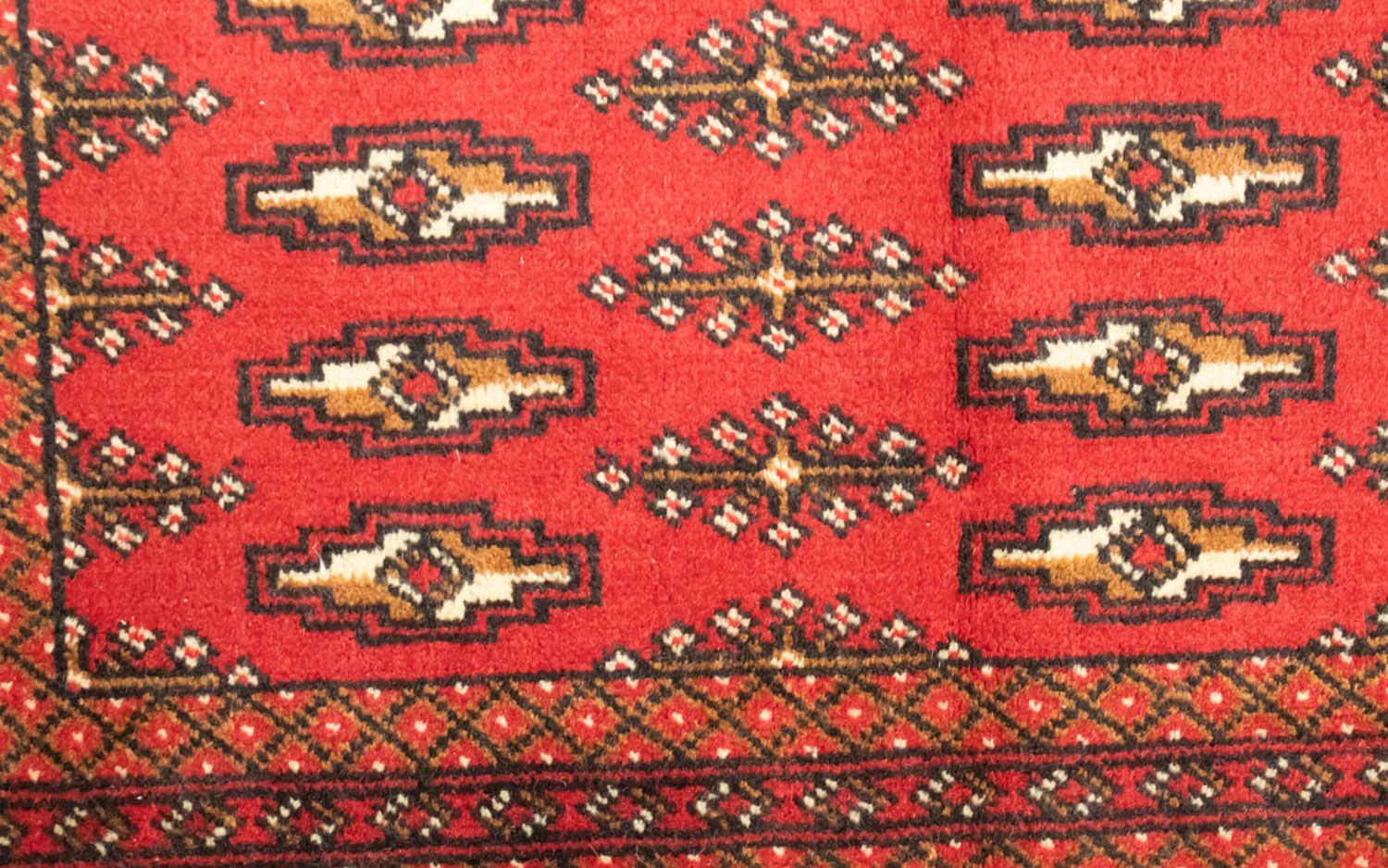 Alfombra Turkaman - 130 x 60 cm - rojo