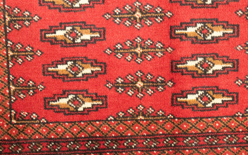 Alfombra Turkaman - 130 x 60 cm - rojo