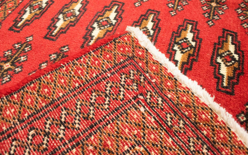 Alfombra Turkaman - 130 x 60 cm - rojo