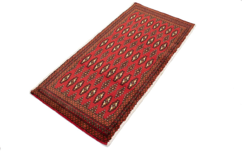Alfombra Turkaman - 130 x 60 cm - rojo