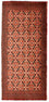 Alfombra Turkaman - 130 x 60 cm - rojo claro