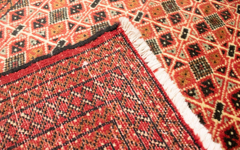 Alfombra Turkaman - 130 x 60 cm - rojo claro