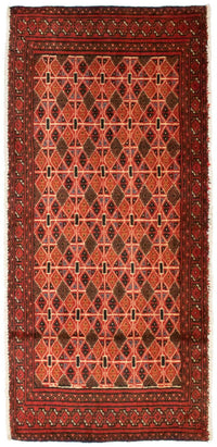 Alfombra Turkaman - 130 x 60 cm - naranja