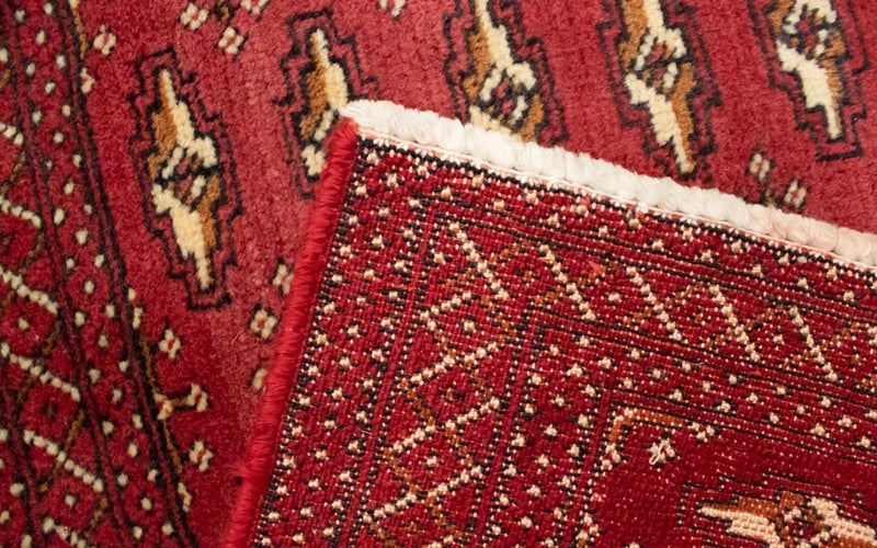 Alfombra Turkaman - 130 x 60 cm - rojo