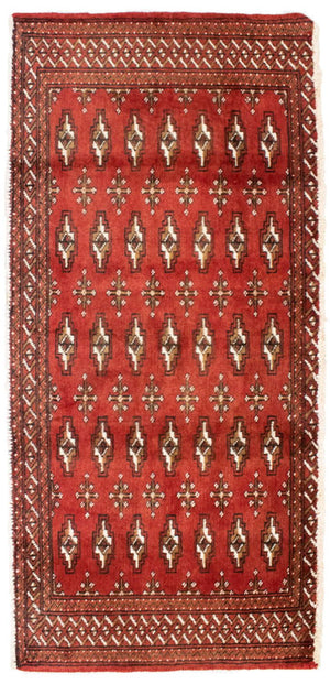 Alfombra Turkaman - 130 x 60 cm - óxido