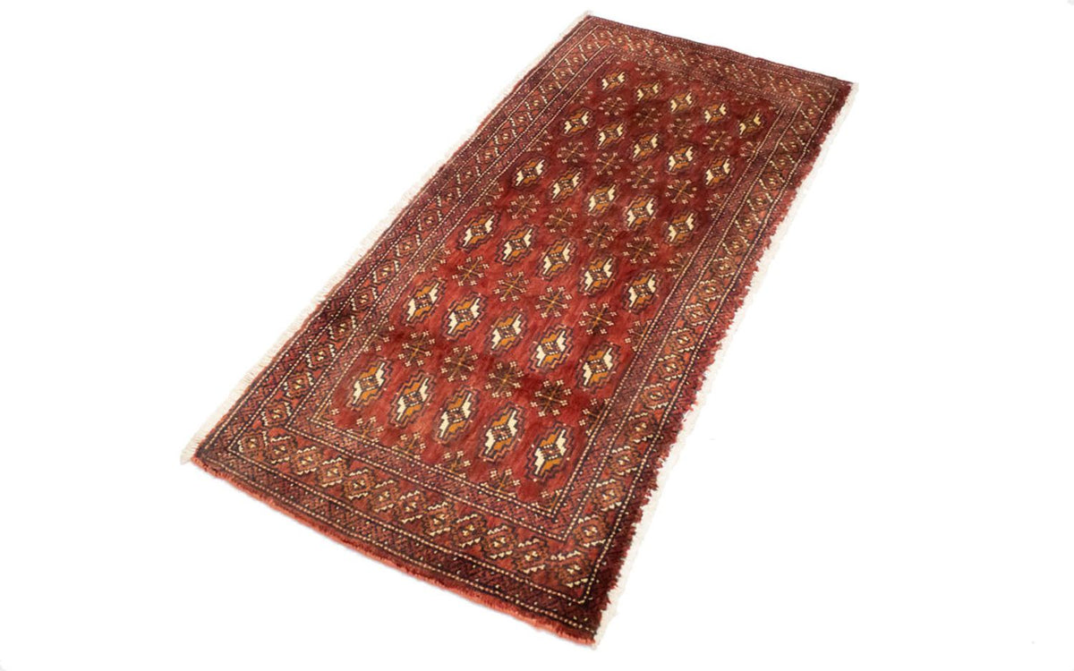 Alfombra Turkaman - 130 x 60 cm - rojo