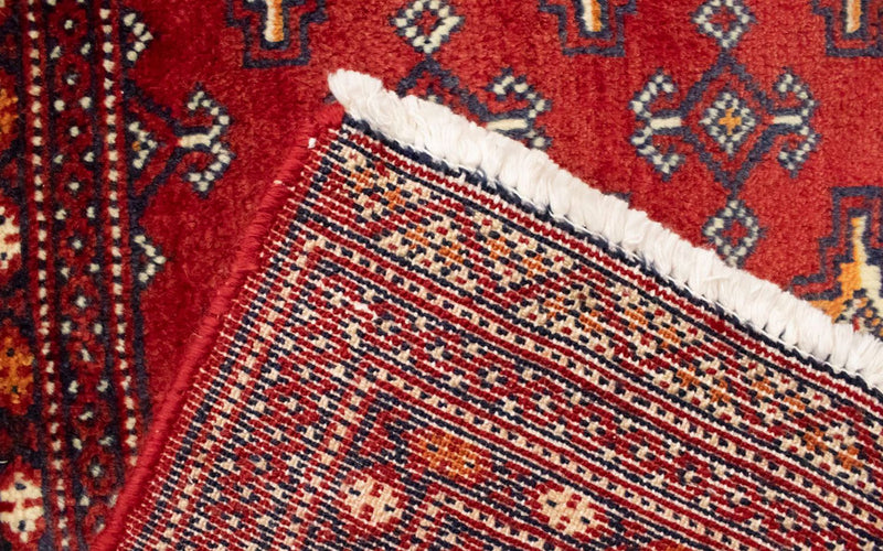 Alfombra Turkaman - 130 x 60 cm - rojo