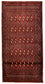 Alfombra Turkaman - 130 x 60 cm - rojo
