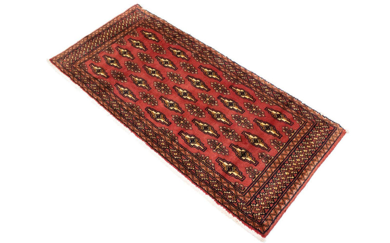 Alfombra Turkaman - 130 x 60 cm - rojo