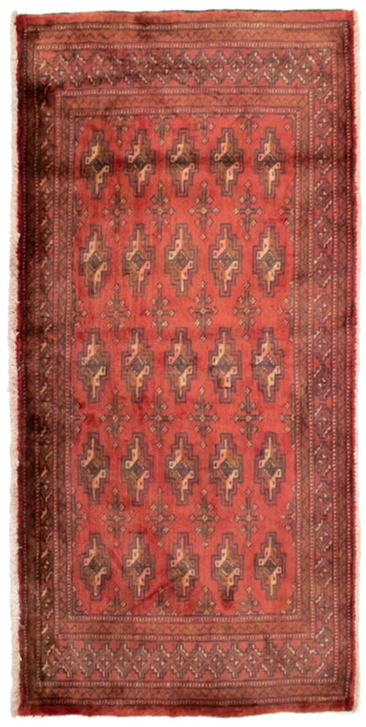 Alfombra Turkaman - 130 x 60 cm - óxido