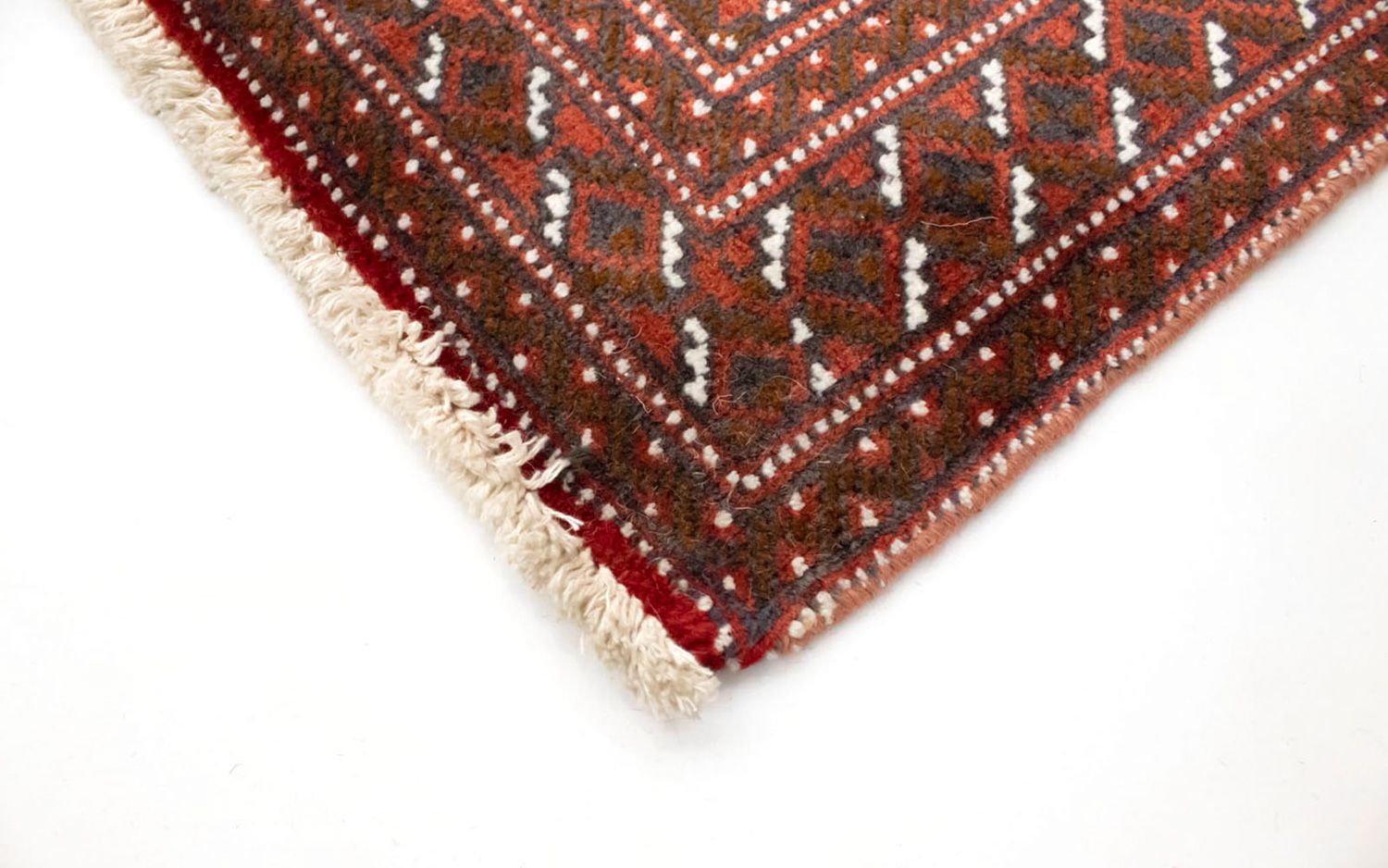 Alfombra Turkaman - 130 x 60 cm - rojo
