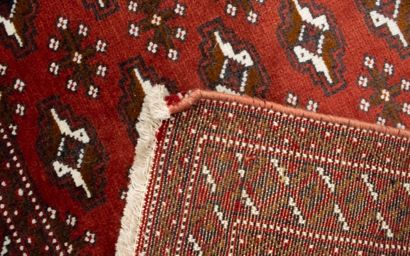 Alfombra Turkaman - 130 x 60 cm - rojo