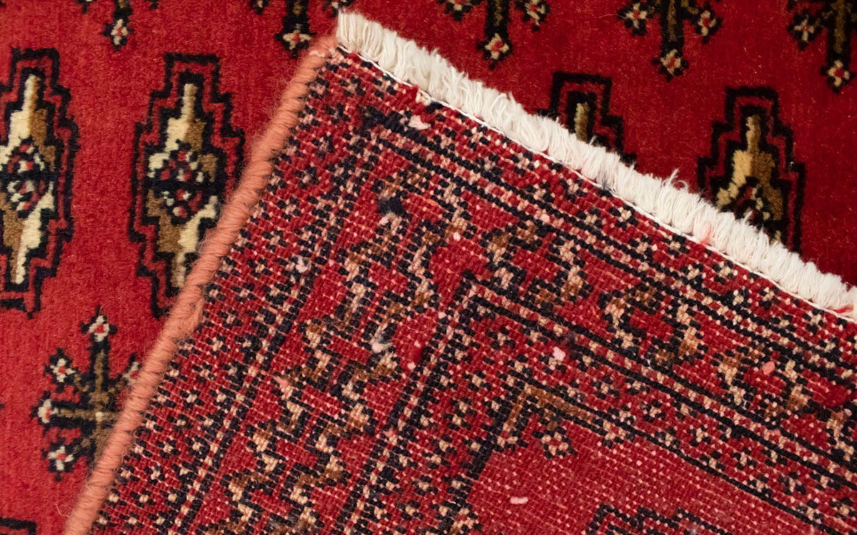 Alfombra Turkaman - 130 x 60 cm - rojo