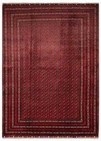 Alfombra afgana - Bukhara - 301 x 197 cm - rojo