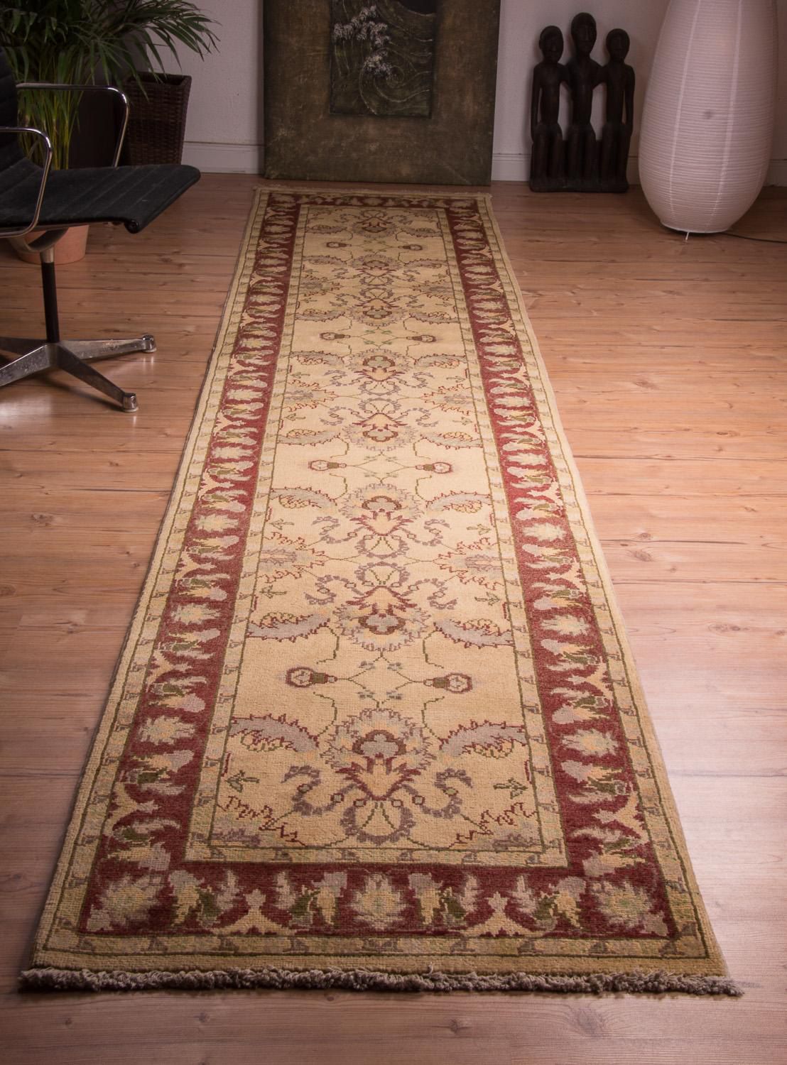 Alfombra de pasillo Alfombra Ziegler - 388 x 84 cm - beige