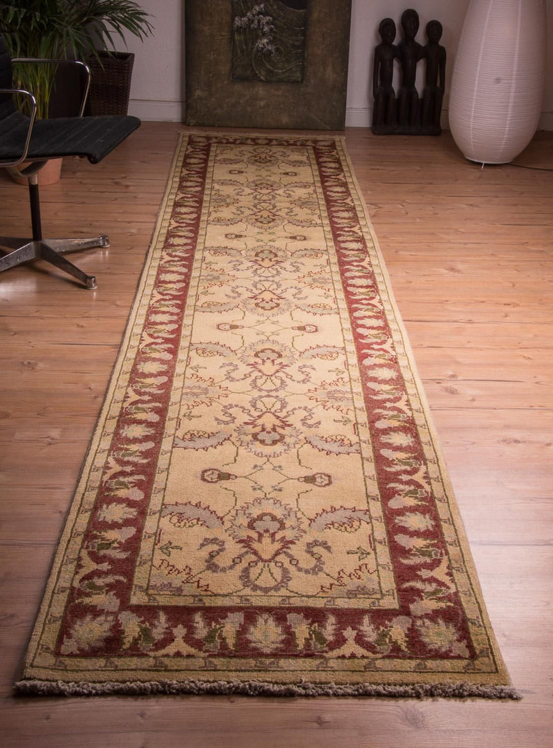 Alfombra de pasillo Alfombra Ziegler - 388 x 84 cm - beige