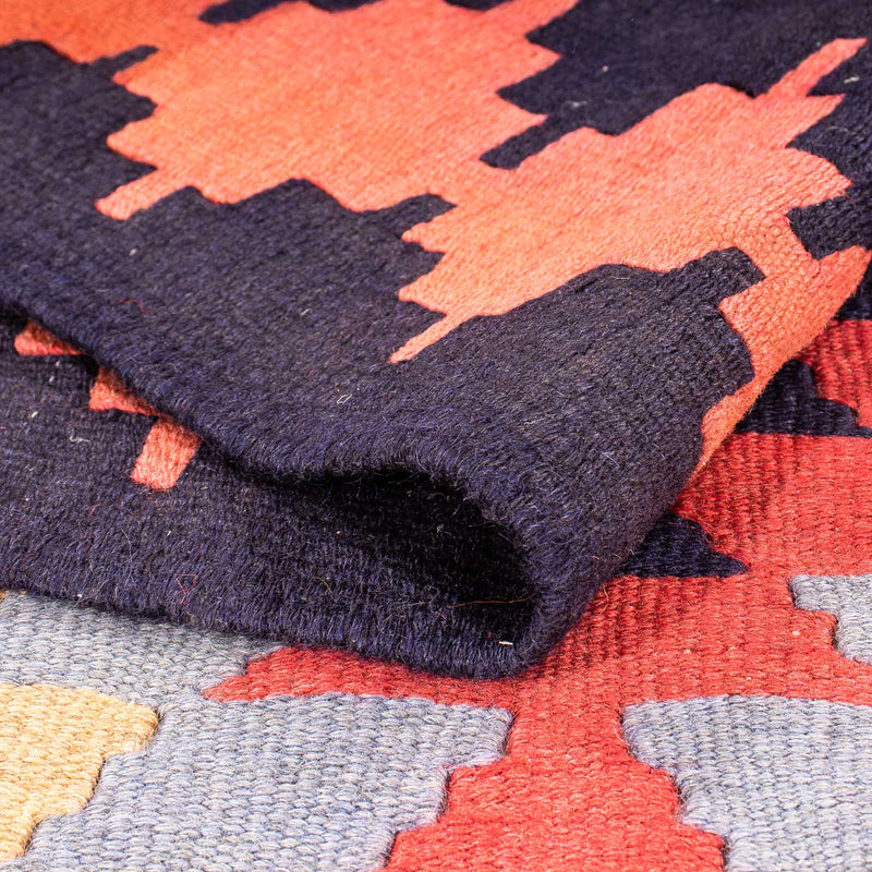 Alfombra de pasillo Alfombra Kelim - Antigua - 295 x 135 cm - multicolor