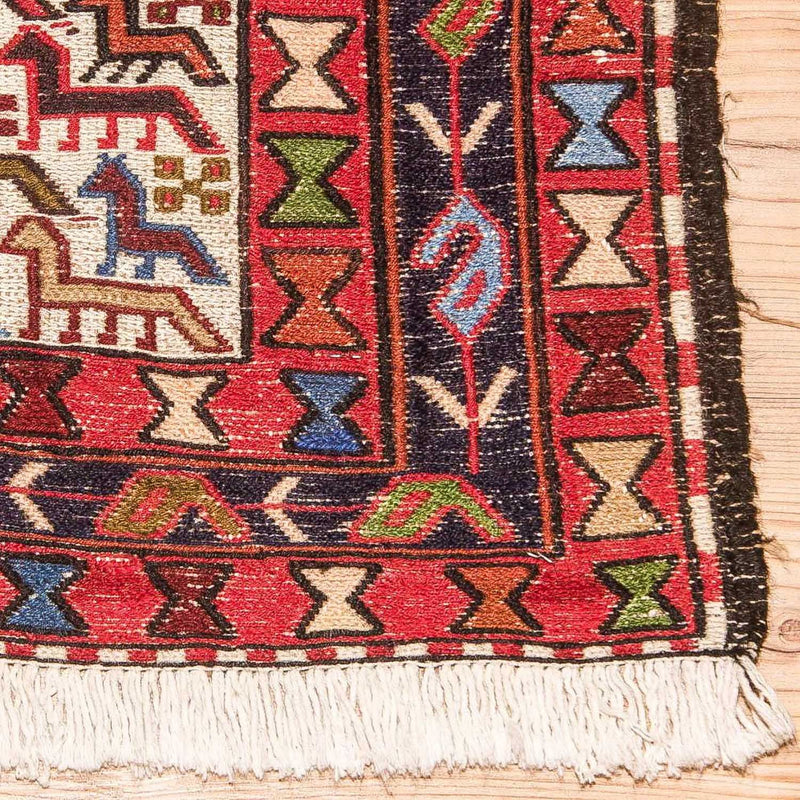 Alfombra Kelim - Oriental cuadrado  - 99 x 95 cm - beige
