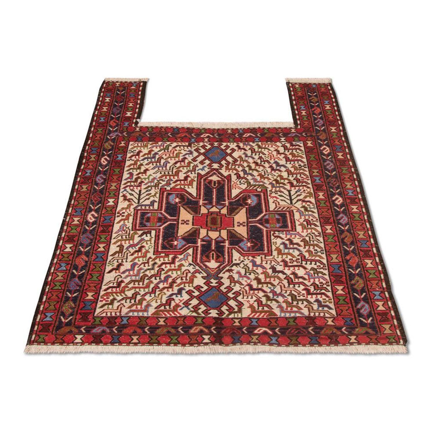 Alfombra Kelim - Oriental cuadrado  - 99 x 95 cm - beige