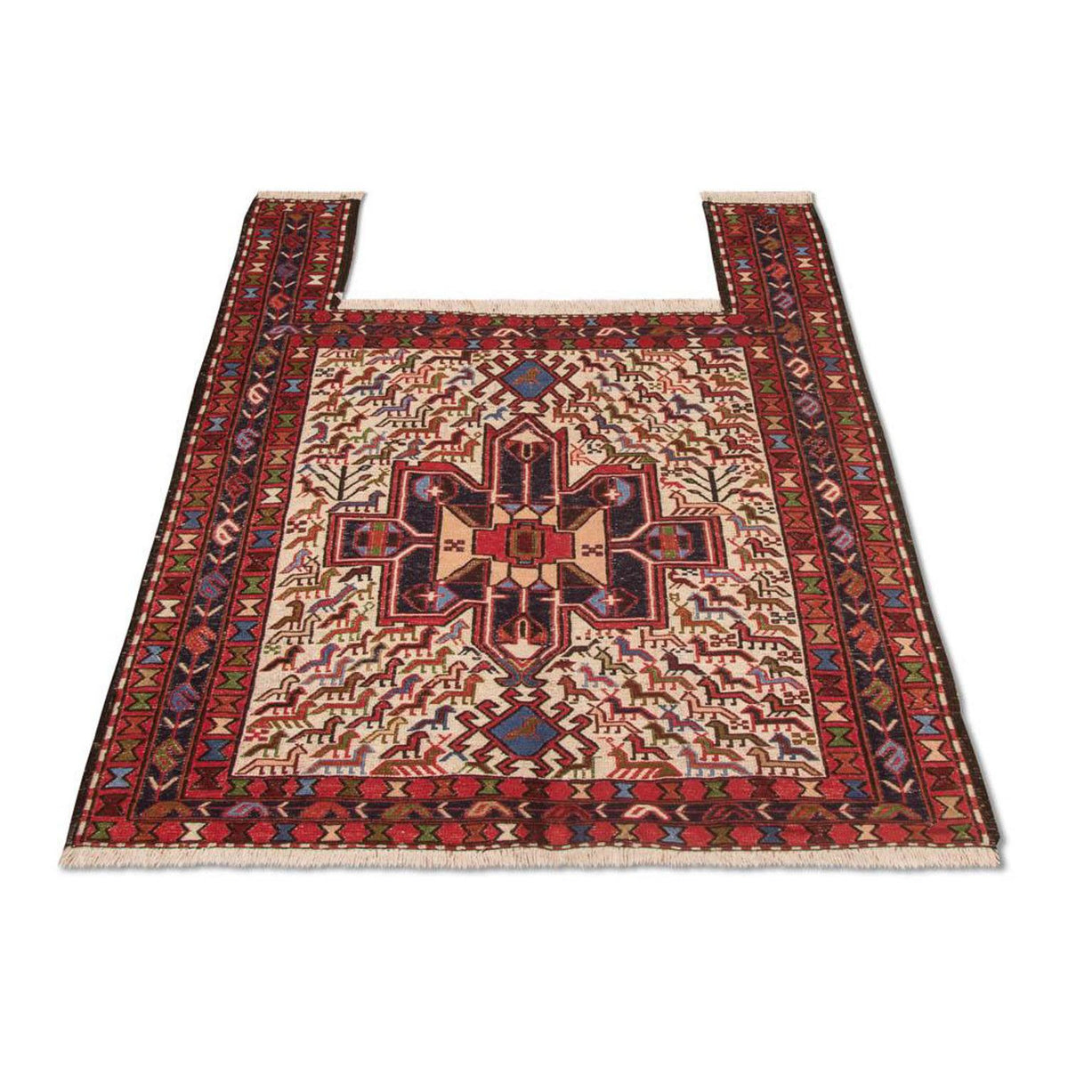 Alfombra Kelim - Oriental cuadrado  - 99 x 95 cm - beige